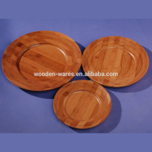 Round shape bamboo plates, bamboo platter, bamboo serving plate