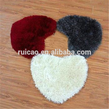 heart shape polyester shaggy carpet and rugs,wine red carpet