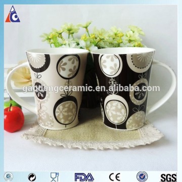 Custom porcelain coffee mug decal printing