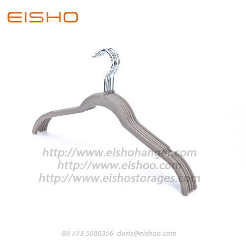 EISHO Adult Grey Velvet Shirt Hanger FV006-42