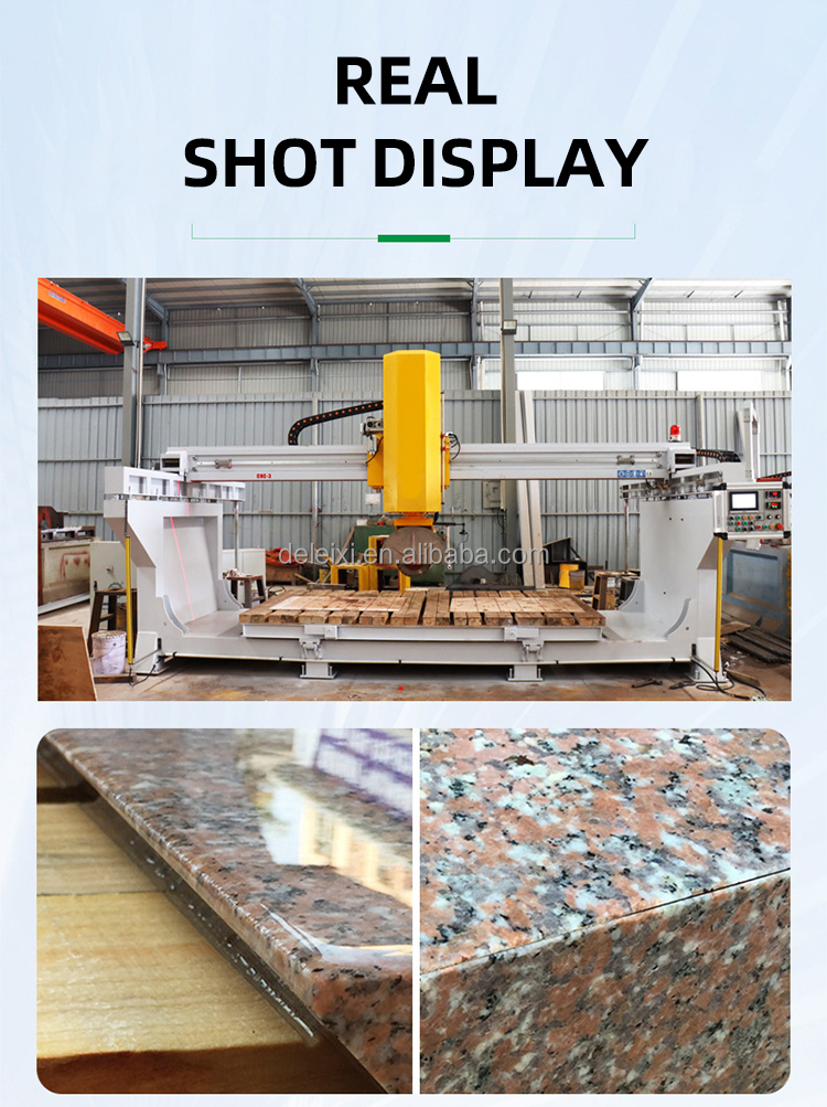5 Axis Stone Cnc Bridge Cutting Machine For Granite And Tiles, High ...