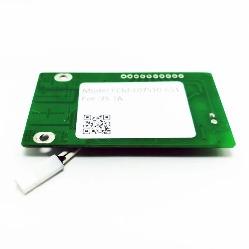 7s 10A PCM BMS for 24V 25.2V 25.9V Li-ion/Lithium/ Li-Polymer 21V 22.4V LiFePO4 Battery Pack Size L70*W40*T4mm (PCM-L07S10-C51)