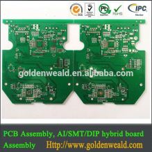 Shenzhen Factory hasl lead free fr4 board pcb assembly reflow-soldering double side pcb company