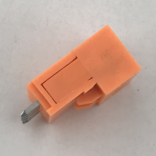 Bornier enfichable PCB orange à pas de 3,96 mm