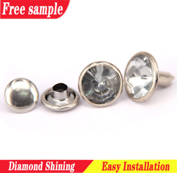 Global popular rhinestone rivets clogs decorative button accessories