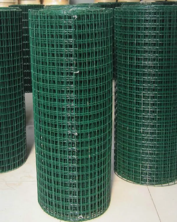 China Amazon Wholesale Mesh 25X25mm Green Vinyl Coated Wire Mesh