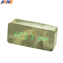 Bedside Wood Table Alarm Led Clock