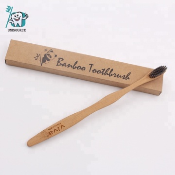 Wholesale nature toothbrush bamboo handle