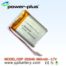 Li-polymer Batteries 053040 560mah 3.7v