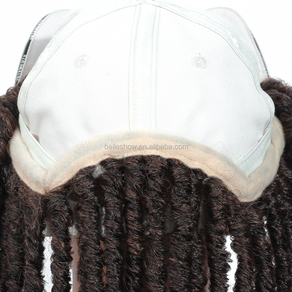 Hot sell18" Ombre Goddess Faux Locs Curly Crochet Hair basketball cap hair Extensions Synthetic Soft Dread Locs Crochet Braids