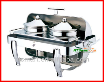 Stainless Steel Chafing Dish With Roll Top Lid