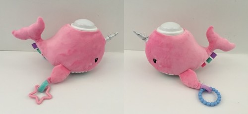 Peluche de ballena con luz y sonido