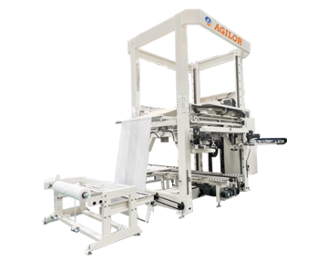 Chemical product packaging system coating machine