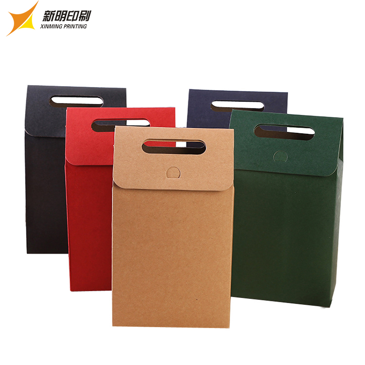 manufacture custom Hot sales brown paper eco bags gift and luxury orange bag