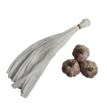 white packaging net bag for garlic