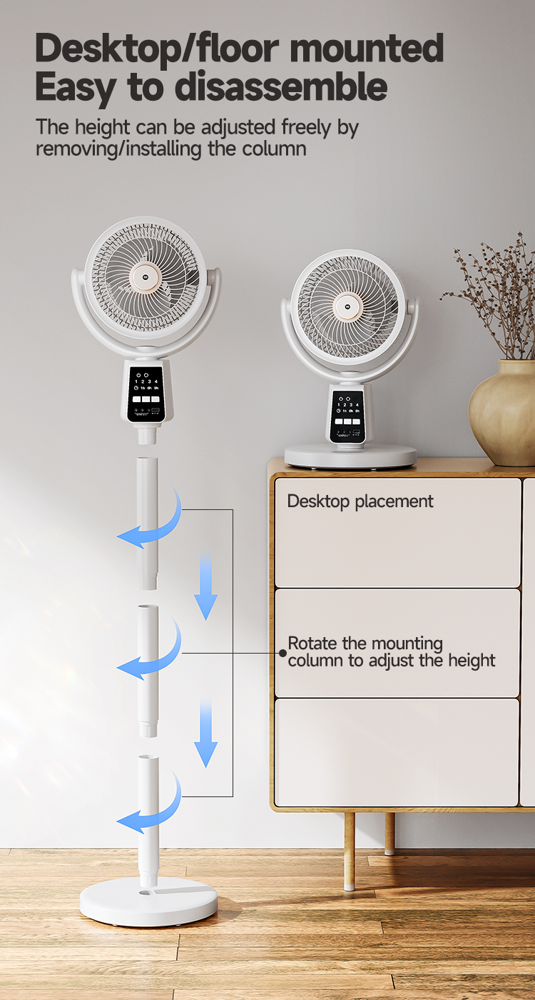7‘’ Solar Rechargeable Standing Remote Fan with Bulbs-7641-detail-7 7‘’ Solar Rechargeable Standing Remote Fan with Bulbs-7641-detail-7