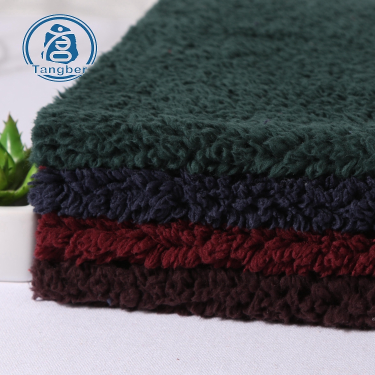 100% Polyester Micro Polar Fleece Knitted Bonded Sherpa Fleece Fabric