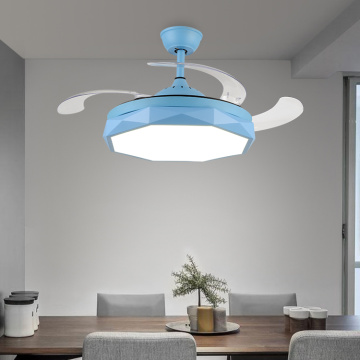 Retractable Ceiling Fan With LED Light