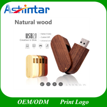 USB3.0 Bamboo USB Stick Flash Memory Swivel USB Flash Drive Wooden USB Flash Disk