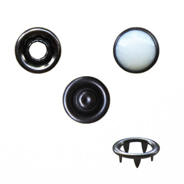 White Pearl Prong Snap Button for Garment