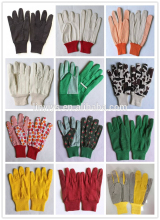 cotton canvas/ damask fabric working gloves