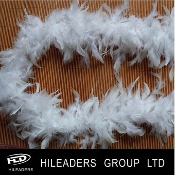 Hot Sale White Turkey Chandelle Feather Boa