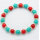 Red Coral Turquoise bracelet