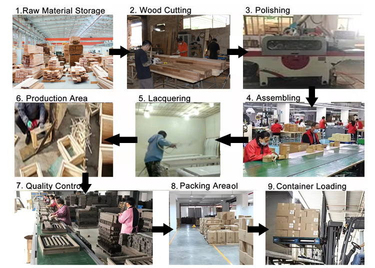 Solid Wood Rectangular Planter Box Rustic Decorative Wooden Crate Artistic Engraving Painted Love Style Home Gift Plant Holder