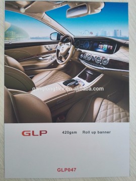 PET FRONTLIT GREYBACK 420GSM