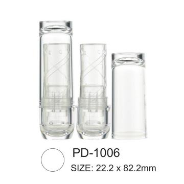 Transparent Round Shape Plastic Lipstick Tube