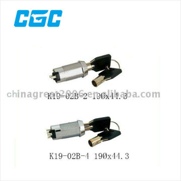 KEY LOCK SWITCH K1902B2,K1902B4 high key electrical switch lock
