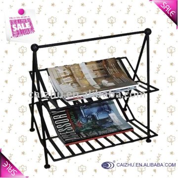 Commercial metal magazine rack for wholesale