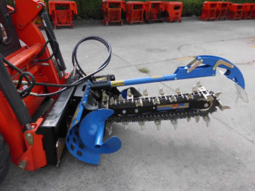 tractor trencher for skid steer loader WECAN or bobcat