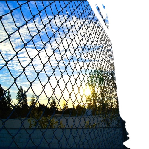 Powder Coated Commercial Cyclone Fence Chain Link Fencing
