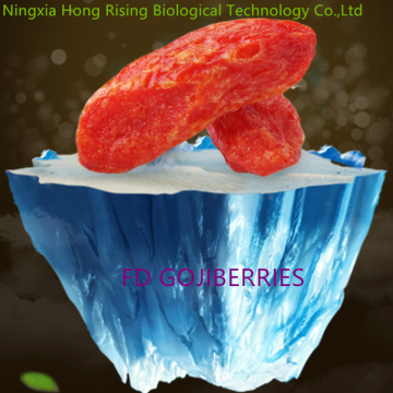 Fresh shape of Frozen Goji berry