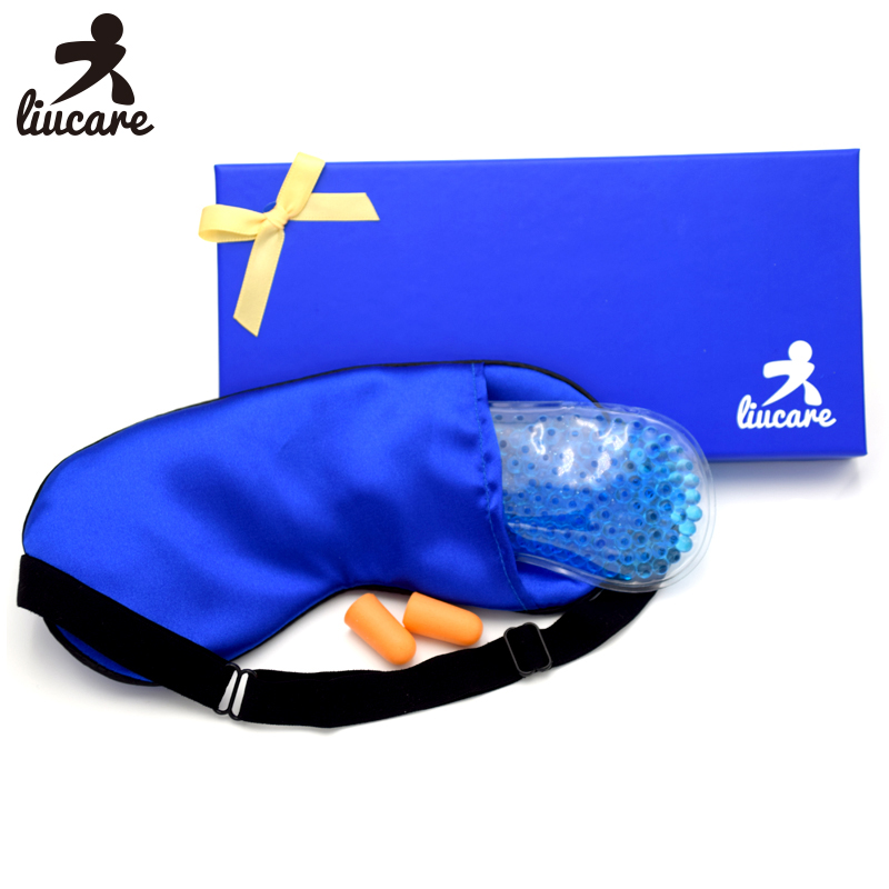 2 in 1 Hot cold gel beads sleep eye mask with gift pack