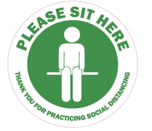 Social Distance Sticker Indoor Distancing Stickers