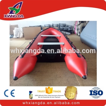 Hot selling aluminum floor rubber boat