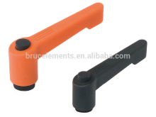 Adjustable Clamp Levers with plastic push-button BK38.0301INOX