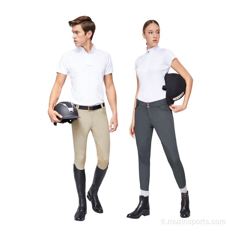 Pantaloni da equitazione da uomo personalizzati con presa in silicone