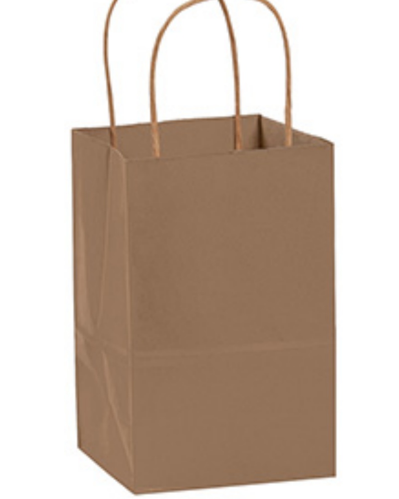 Minimalist Small Natural Kraft Paper Bags