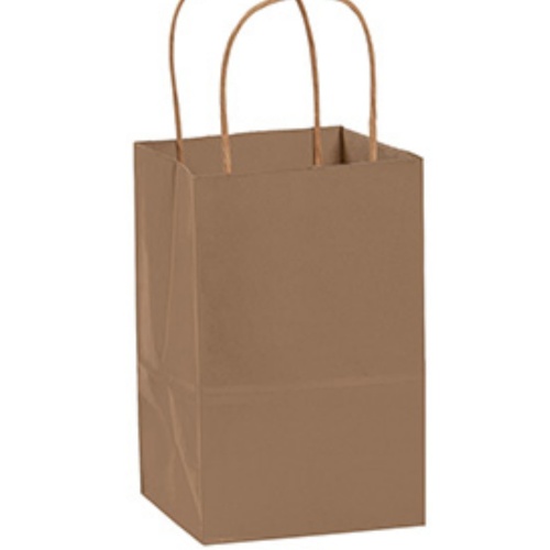Minimalist Small Natural Kraft Paper Bags