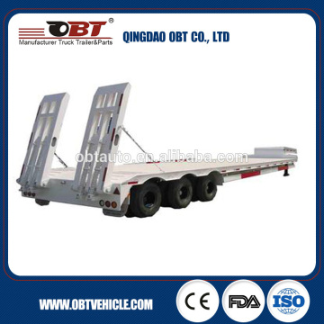 China Supply Truck Trailer dump trailer low flated bed trailer