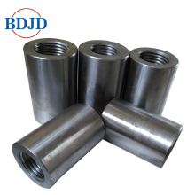 construction splicing threaded steel rebar coupler