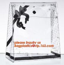 gift&candy snap button clear pvc bag, pvc travel toilet bag with button, vinyl pvc apron packaging bag with snap button closure