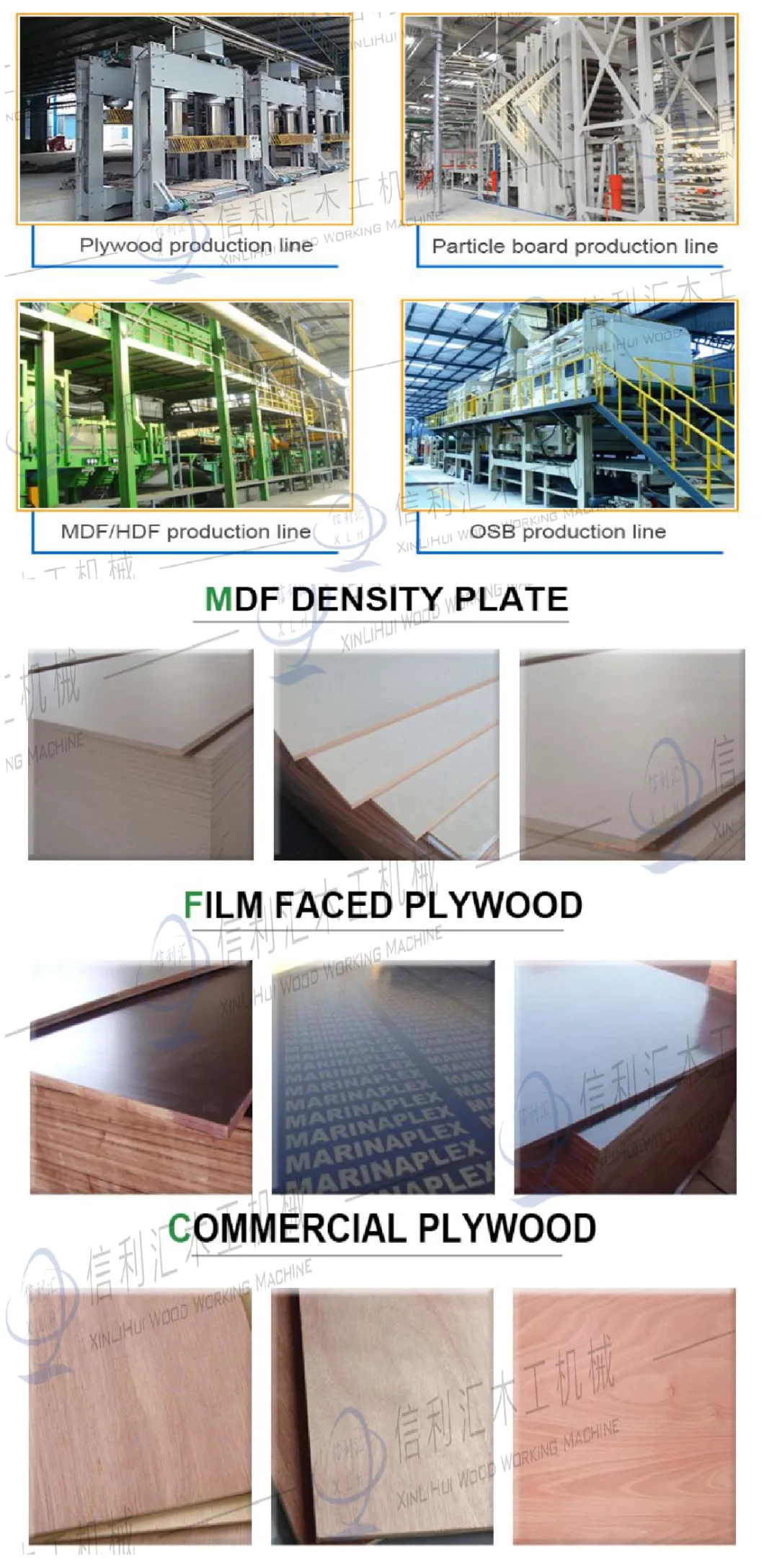 MDF Wood Flooring Production Line for Construction Company Usage From Used Woods/High Glows MDF Board Machines Wooden Floor Tile Making Machine