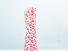 Colourful pvc household gloves