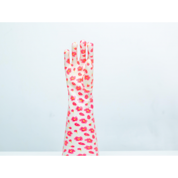 Colourful pvc household gloves