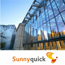 Aluminum frameless curtain wall panel wall