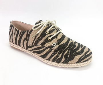 Ladies Lace Up Espadrille Platform Sneaker